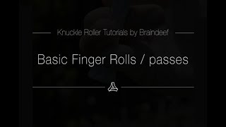 Basic Finger Rolls Tutorial  Learn Knuckle Roller Skill Toy [upl. by Steffy]