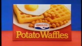 Birds Eye Potato Waffles advert  Broadcast 1st May 1995 ITV UK [upl. by Araht]