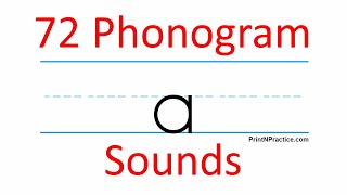 72 Phonogram Flash Cards Phonics Worksheets for Teaching Phonics [upl. by Semela]