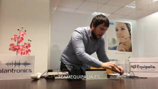 Tutorial de instalación del auricular inalámbrico Plantronics CS540 con el descolgador HL10 [upl. by Donaugh829]