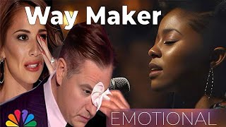 Incredible AGT Performance Way Maker Worship Song✝️✨✨🙌 [upl. by Markos]