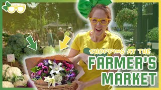 Fun at The Farmers Market with Brecky Breck  Videos for Children [upl. by Valery]