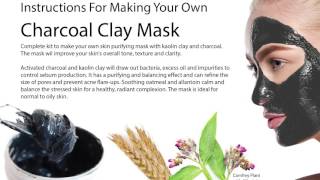 Charcoal Clay Mask Kit  Making Cosmetics DIY Tutorial [upl. by Jewel]