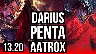 DARIUS vs AATROX TOP  Penta Legendary 400 games  EUW Master  1320 [upl. by Biagi549]