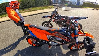 LA VIOLENCE  KTM 450 exc VS 500 exc 100 SUPERMOTARD [upl. by Gombosi]