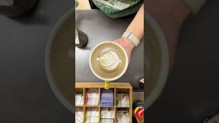 let’s make a hojicha hojicha hojicha latteart latte [upl. by Yltsew]