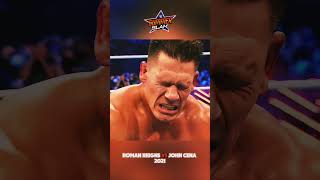 Roman Reigns vs John Cena Highlights of SummerSlam 2021wwe wrestling youtubeshorts romanreigns [upl. by Arotal]