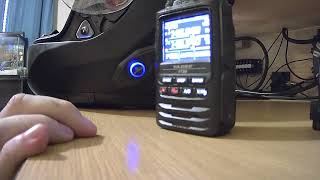 Sedici Strada II Parlare Bluetooth Helmet pairing to Yaesu HT and Phone [upl. by Vivi]