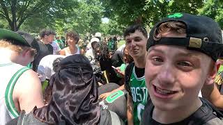 Boston Fans Go Crazy After Celtics Parade [upl. by Verdie]