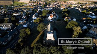 4K Sunset At St Marys Church Easington Village England  August 2022 [upl. by Asum]