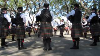 Alberta Caledonia Pipe Band Costa Mesa 2013 Medley [upl. by Nelleyram]