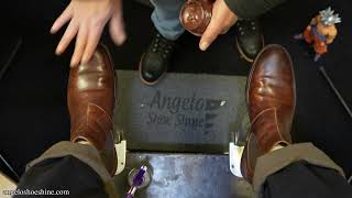 Another Relaxing Video  Angelo Shoe Shine ASMR [upl. by Leupold792]