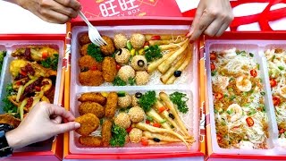 DanielFoodDiary Four Seasons Catering CNY Prosperity Party Box [upl. by Laamak]