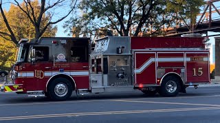 Lincolnwood Fire Department Engine 15 RespondingArriving [upl. by Namajneb41]