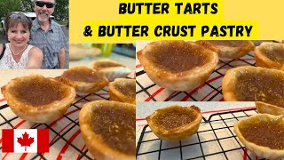 Canadian Butter Tarts Recipe amp Flaky Butter Crust Pastry [upl. by Arnon276]