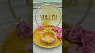 How to make haldi platter at home  DIY Haldi Platter  DIY Haldi Platter decoration at home haldi [upl. by Harobed]