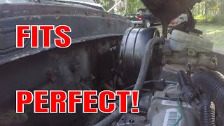 Crown Vic Brake Booster Direct Fit F100 Cab  Project Vicky Ep 6 [upl. by Labinnah]