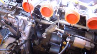 BMW 2002 Tii Throttle bodies linkage [upl. by Bambi628]