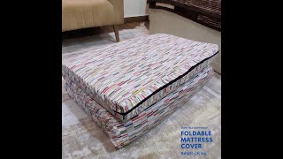 Foldable Waterproof Mattress Cover  Fold A Bed Cover  Best Folding Mattress Cover [upl. by Anaujd549]