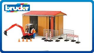 Bruder Toys bworld Construction Machine Hall 62020 [upl. by Natica]