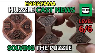 Solving the puzzle Hanayama CAST NEWS  The most difficult puzzle Huzzle LEVEL 66 Solution [upl. by Marji]