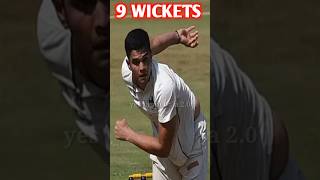 🔥Arjun Tendulkar Take 9 Wickets cricket shorts [upl. by Atinid659]