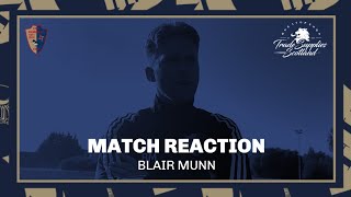 Match Reaction  Blair Munn assesses a 41 win over Broxburn Athletic [upl. by Zohar570]