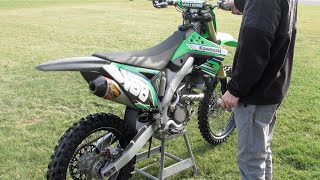 KX250f FMF Factory 41 RCT VS STOCK [upl. by Serafina]