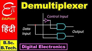 DEMULTIPLEXER  Digital Electronics in Hindi for BSc and BTech [upl. by Notserk]