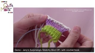 Jenys Surprisingly Stretchy Bind Off using a Crochet Hook [upl. by Cranston411]