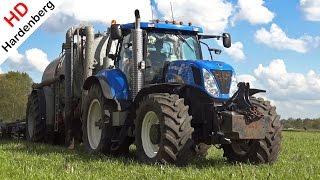 Slurry  Bouwland bemesten met New Holland T7040  T6080 en Jako  HG Joosten  2015 [upl. by Ailecec]