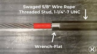 58quot Wire Rope with Swaged Threaded Stud Destructive PullTest  Performed by Lexco Cable [upl. by Aleusnoc570]