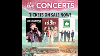 WesternFair2023  Concert Tickets On Sale London Ontario [upl. by Eanahc225]