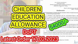 Children Education Allowance Latest Order 2023 CEA [upl. by Clancy54]