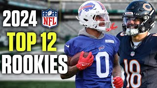 Top 12 MUST DRAFT ROOKIES for Fantasy Football 2024  Fantasy Football Rookie Rankings amp Tiers [upl. by Emmaline133]