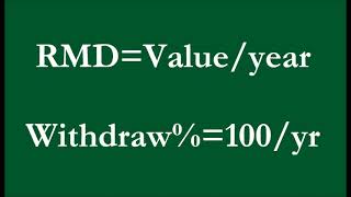 Revised Required Minimum Distributions [upl. by Feer]