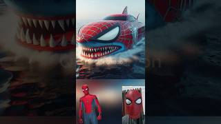 superheroes but boat shark 😱🔥Marvel amp DCAll Characters marvel avengersshortsrobot [upl. by Attenoj]