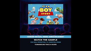 Toy Story Gender Reveal Movie for boy genderrevealideas pregnencyannouncements itisboy [upl. by Claudine]