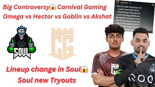 Soul New Tryout😱 Lineup Changes  Big Controversy😱 Omega vs Hector vs Goblin  Junior Gaming [upl. by Akimrehs167]