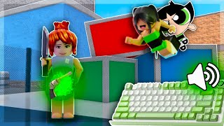 BEATING TEAMERS AS BUTTERCUP FROM THE POWERPUFF GIRLS KEYBOARD ASMR Murder Mystery 2 [upl. by Isus]