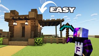 Minecraft Easy Starter House🏡⚒️ [upl. by Yenwat]