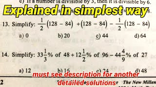 Numerical Reasoning Test SIMPLIFY 12128–84 33 13 of 48 [upl. by Rep655]