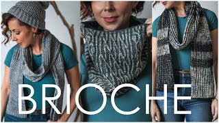 StepbyStep Easily Learn How to Knit Brioche Part 1 of 3  A Trio of Knitted Accessories – Jeanne [upl. by Nehpets]