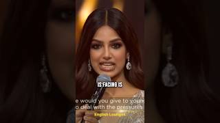 Harnaaz Sandhu’s Winning Answer at Miss Universe 2021 [upl. by Healion621]