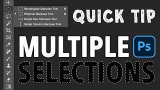 QUICK TIP Multiple Selections in Photoshop [upl. by Tyika]