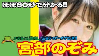 60秒でわかる 宮部のぞみ 仮面ライダーガヴ 2019ミス・ティーン・ジャパン 甘根幸果 [upl. by Pfosi]