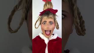 LE GRINCH 💚 makeup song acting grinch cindylouwho [upl. by Initsed]