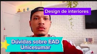 Unicesumar é boaTirando dúvidas sobre EAD em design de interiores [upl. by Kraska]