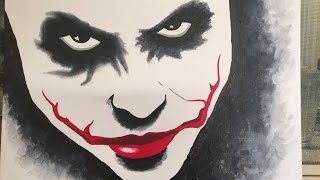 95 How to paint the joker quotAcrylicquot [upl. by Tillion]