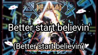 DEF LEPPARD  Hysteria lyric video [upl. by Herson]